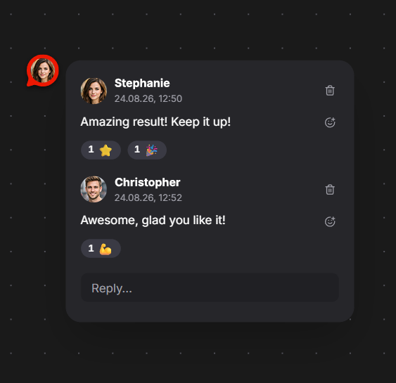 Share and collaborate visual
