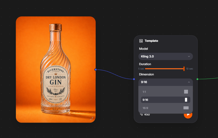 Work with templates visual